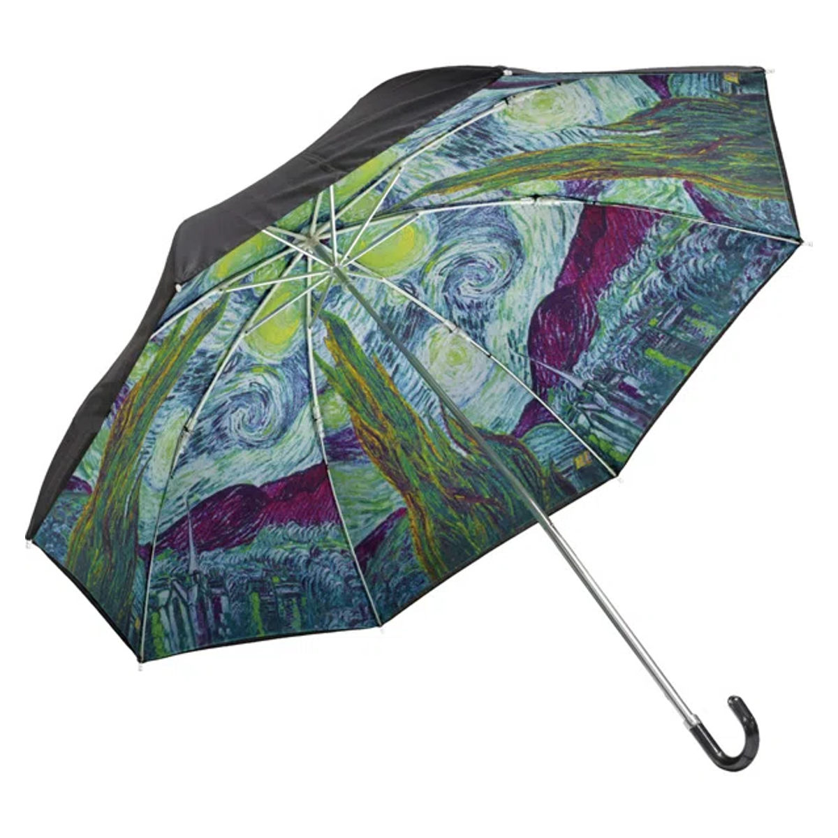 折りたたみ傘 晴雨兼用 名画折りたたみ傘 ゴッホ （ 傘 かさ 名画 名画