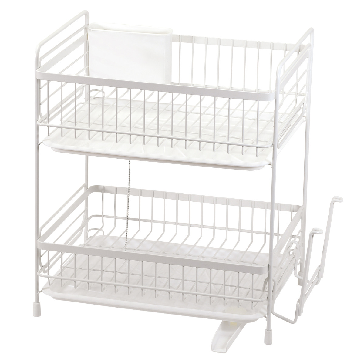 パール金属 水切りラック モデリエ 2段式水切りバスケット レギュラー