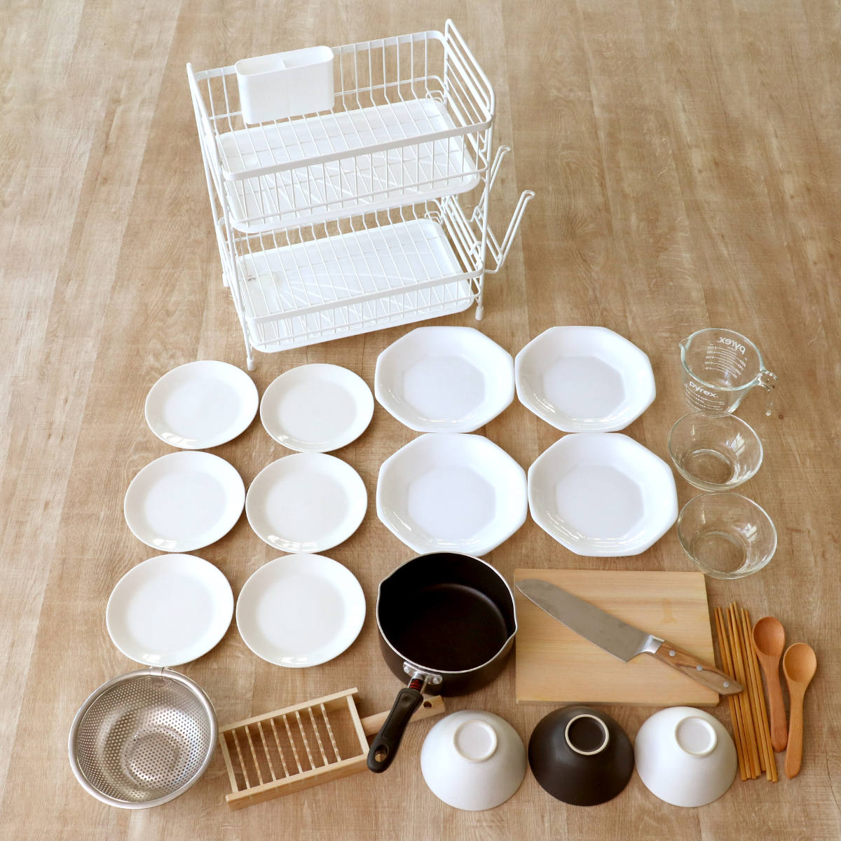 パール金属 水切りラック モデリエ 2段式水切りバスケット スリム