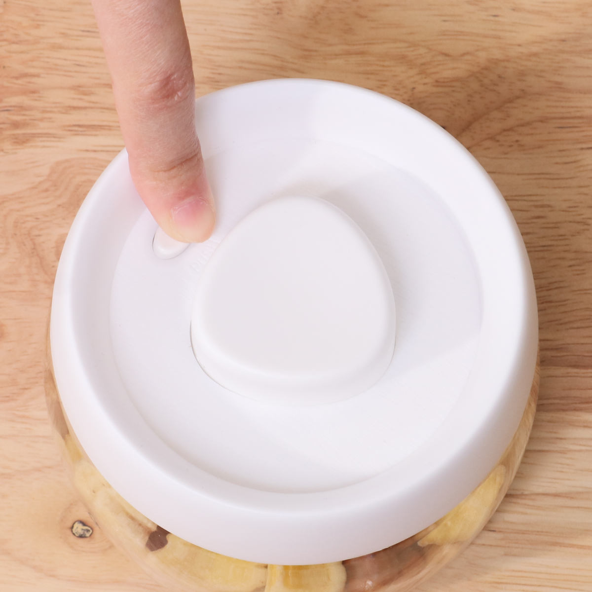 不二貿易（Fuji Boeki） 保存容器 400ml PUSH 空気が抜ける