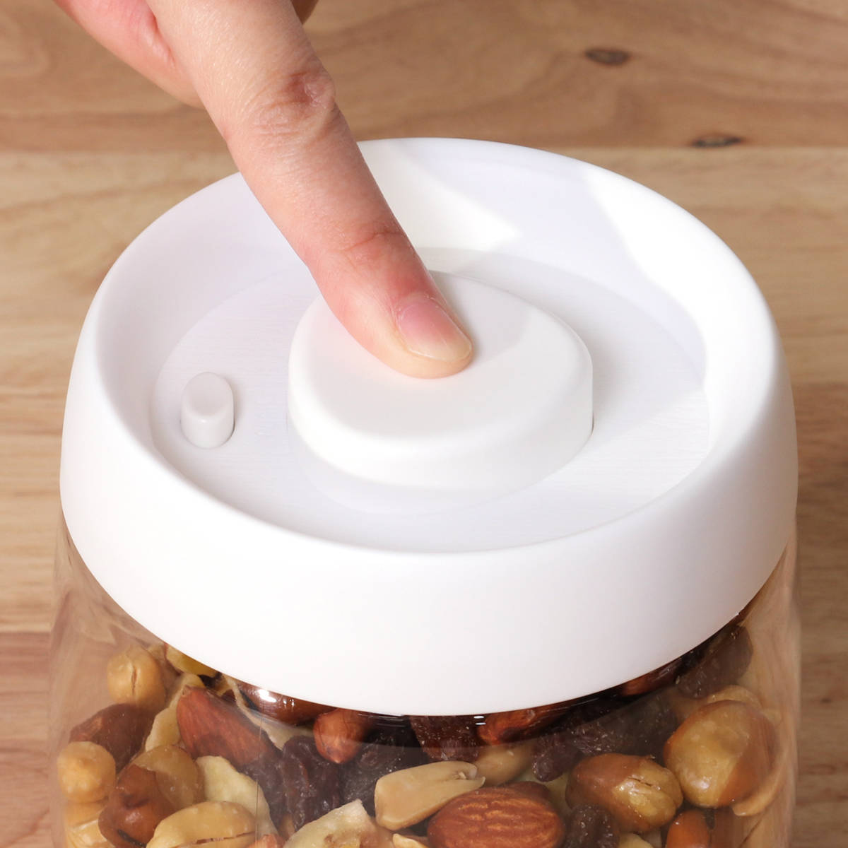 不二貿易（Fuji Boeki） 保存容器 800ml PUSH 空気が抜ける