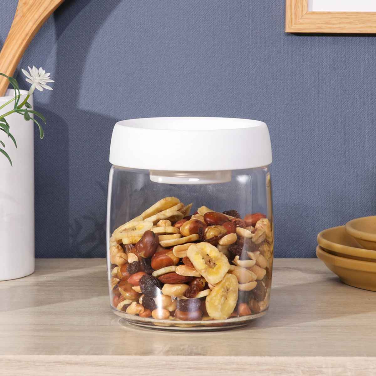 不二貿易（Fuji Boeki） 保存容器 800ml PUSH 空気が抜ける