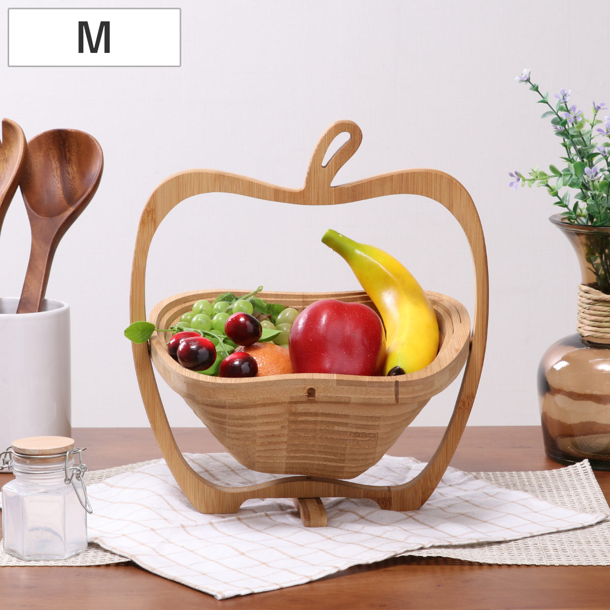 不二貿易（Fuji Boeki） キッチンバスケット りんごバスケット S