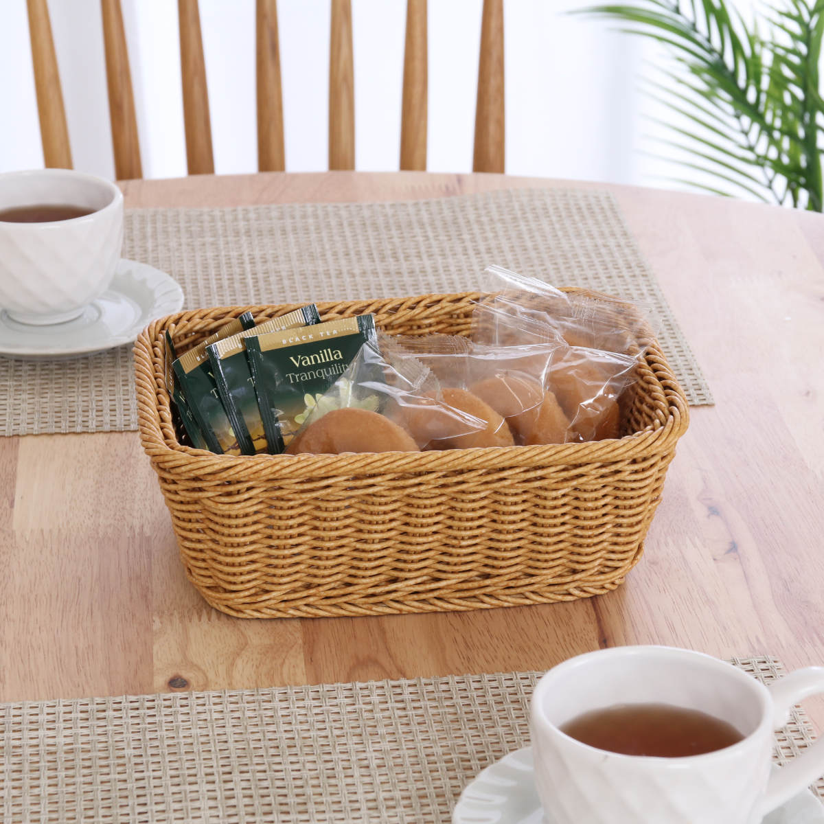 不二貿易（Fuji Boeki） バスケット 洗えるバスケット スクエア M かご