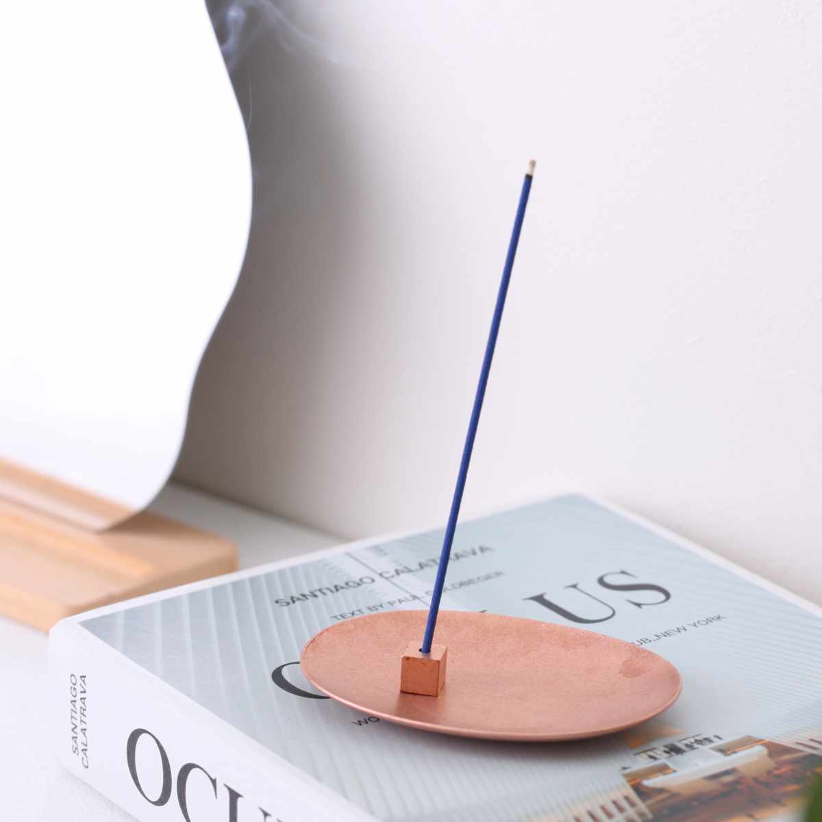 香立 HOME FRAGRANCE TOOL 金属製香皿香立てセット コッパー （ 香立て