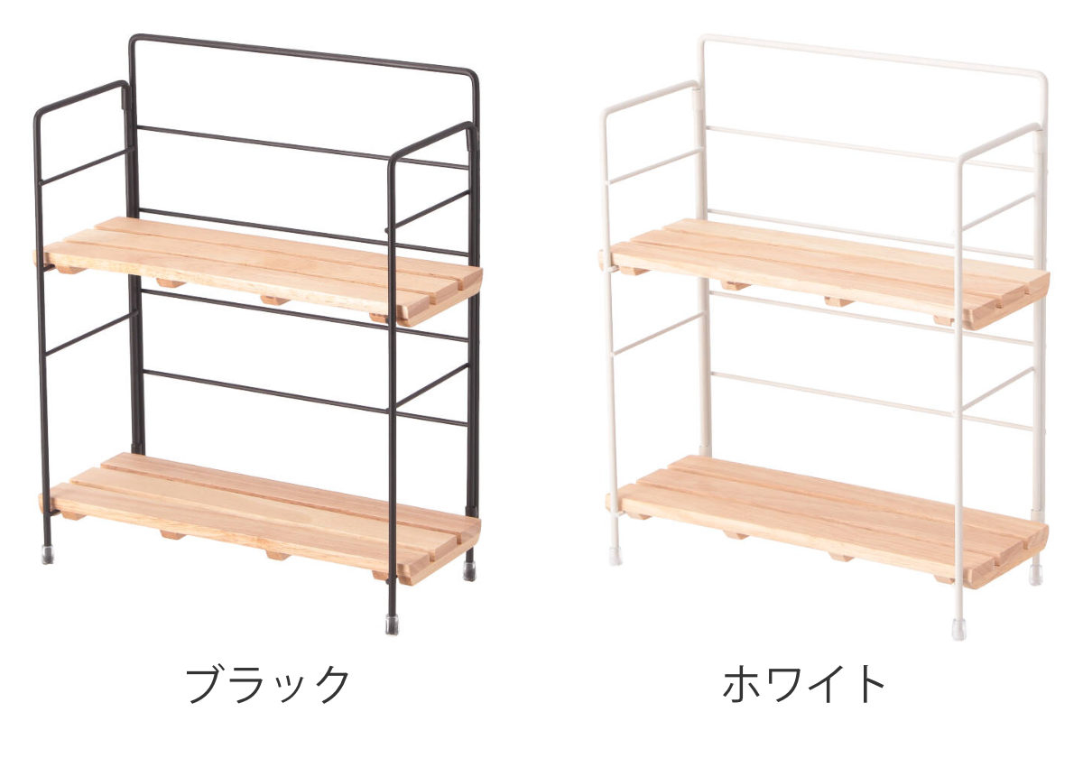 調味料ラック ウッドミニシェルフ ( 天然木 ...の詳細画像2