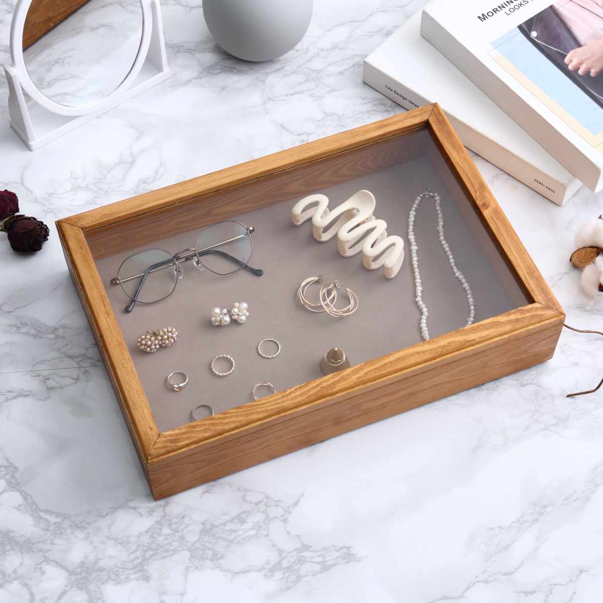 リング収納ケース 20個収納 3セット ディスプレイ リング収納ケース 20