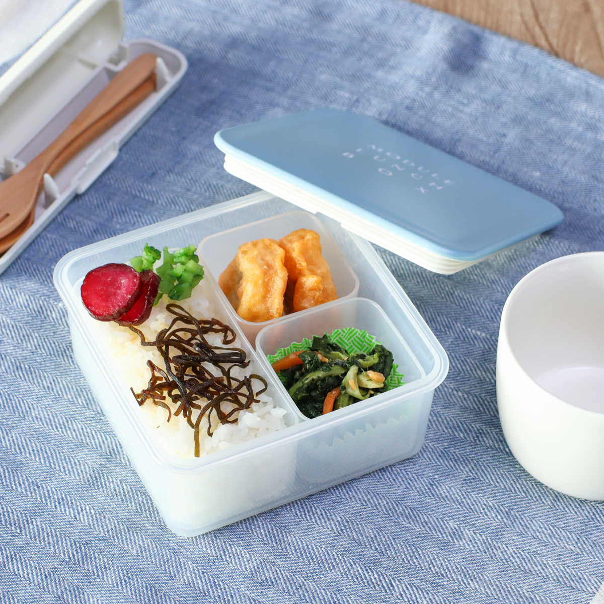 弁当箱 冷凍 1段 400ml MODULE ランチ M （ お弁当箱 レンジ対応 食洗