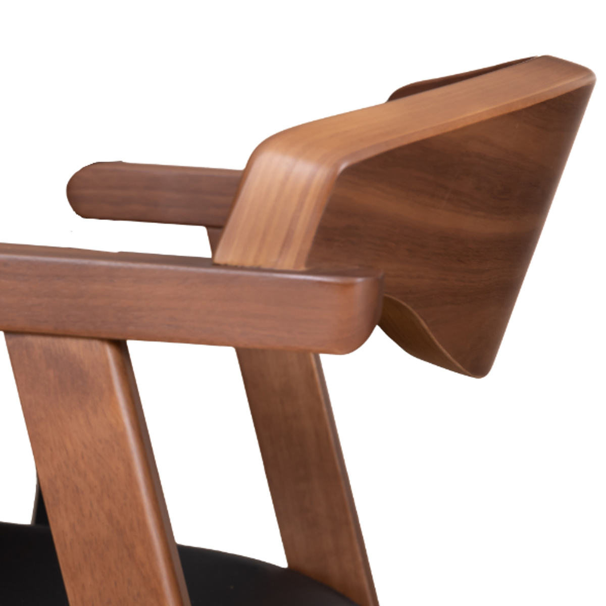 筑波産商 ダイニングチェア 座面高43cm セミアームチェア パンテス