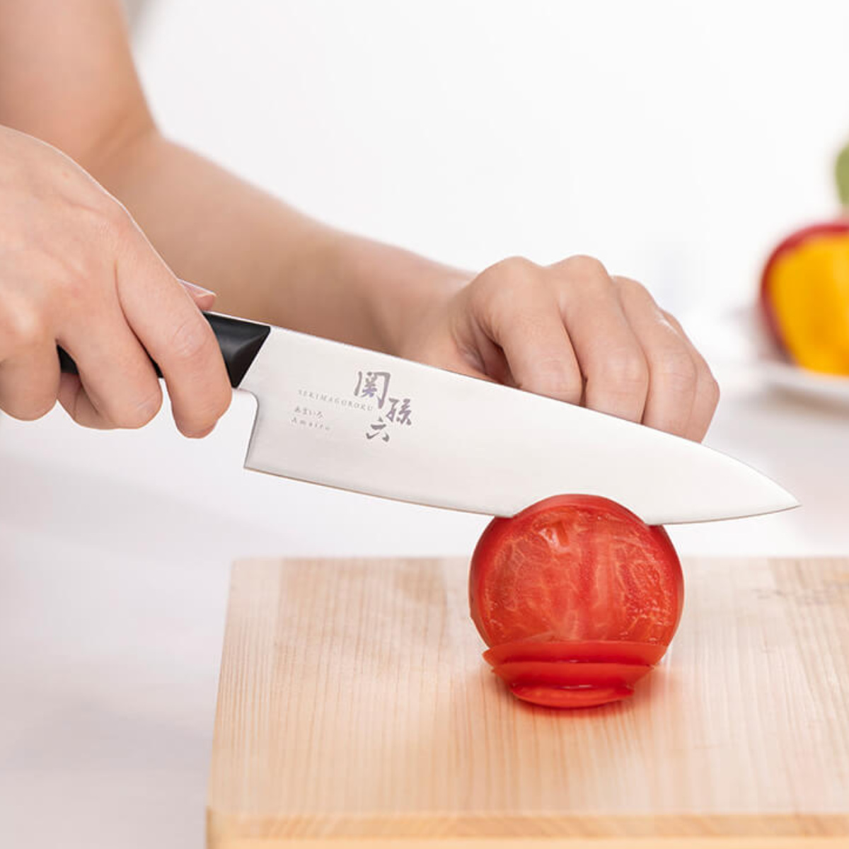 関孫六 包丁 15cm あまいろ マルチナイフ 日本製 貝印 （ 食洗機対応