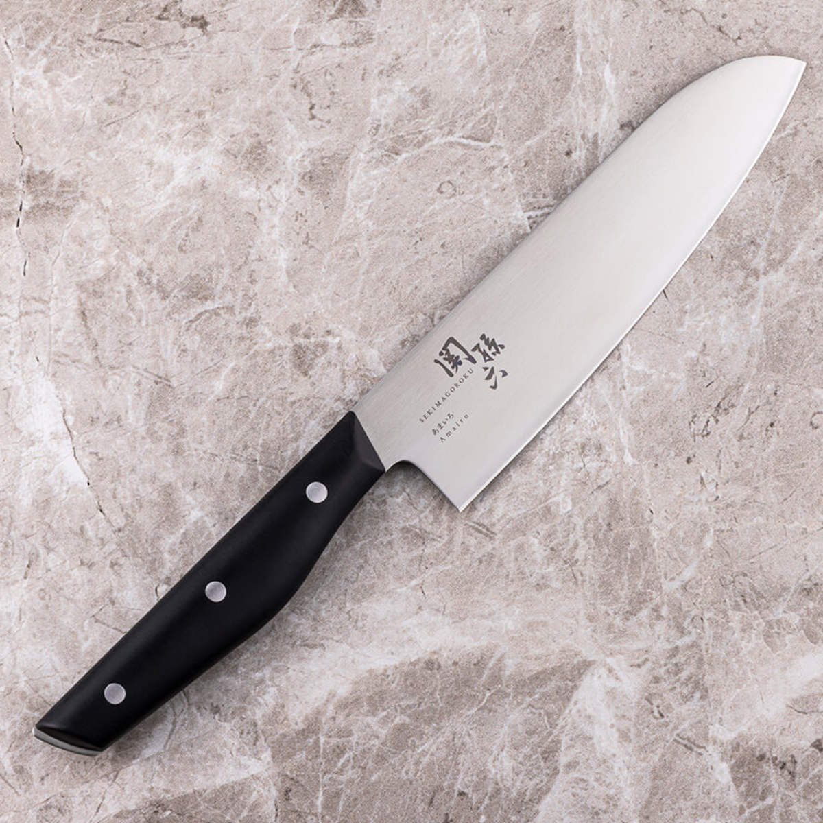 関孫六 三徳包丁 16.5cm あまいろ 日本製 貝印 （ 食洗機対応 料理包丁