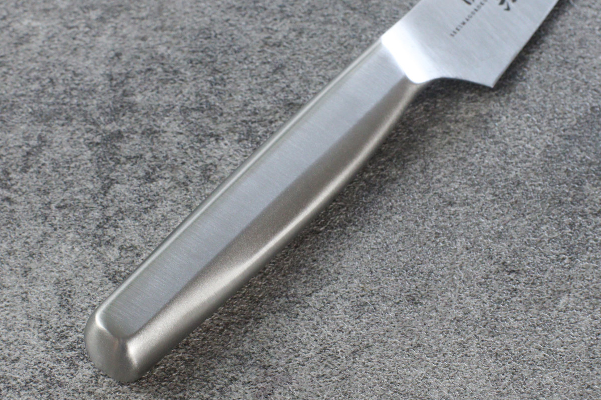 関孫六 包丁 12cm オールステンレス サヤ付き コンパクトナイフ