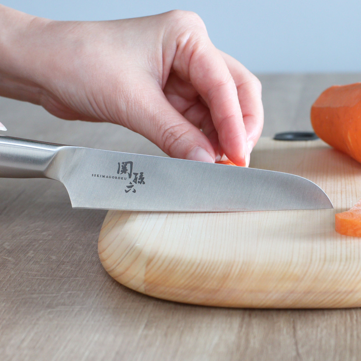 関孫六 包丁 12cm オールステンレス サヤ付き コンパクトナイフ 日本製