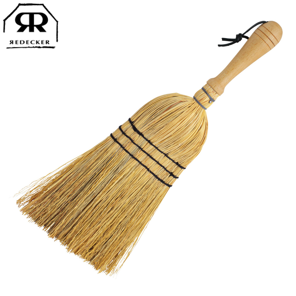 Redecker レデッカー ほうき 柄付き 手ほうき 43cm （ コンパクト 箒 固め おしゃれ 掃除道具 掃除用品 ）