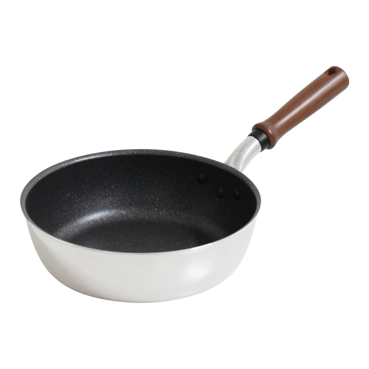 ウルシヤマ金属工業 フライパン 22cm 深型 IH対応 IH-ガット 底広 軽量