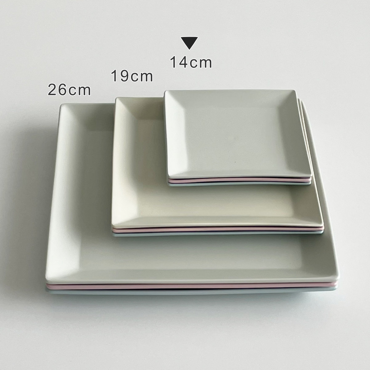 福井クラフト スクエアプレート 14cm プラスチック （ 食洗機対応 電子