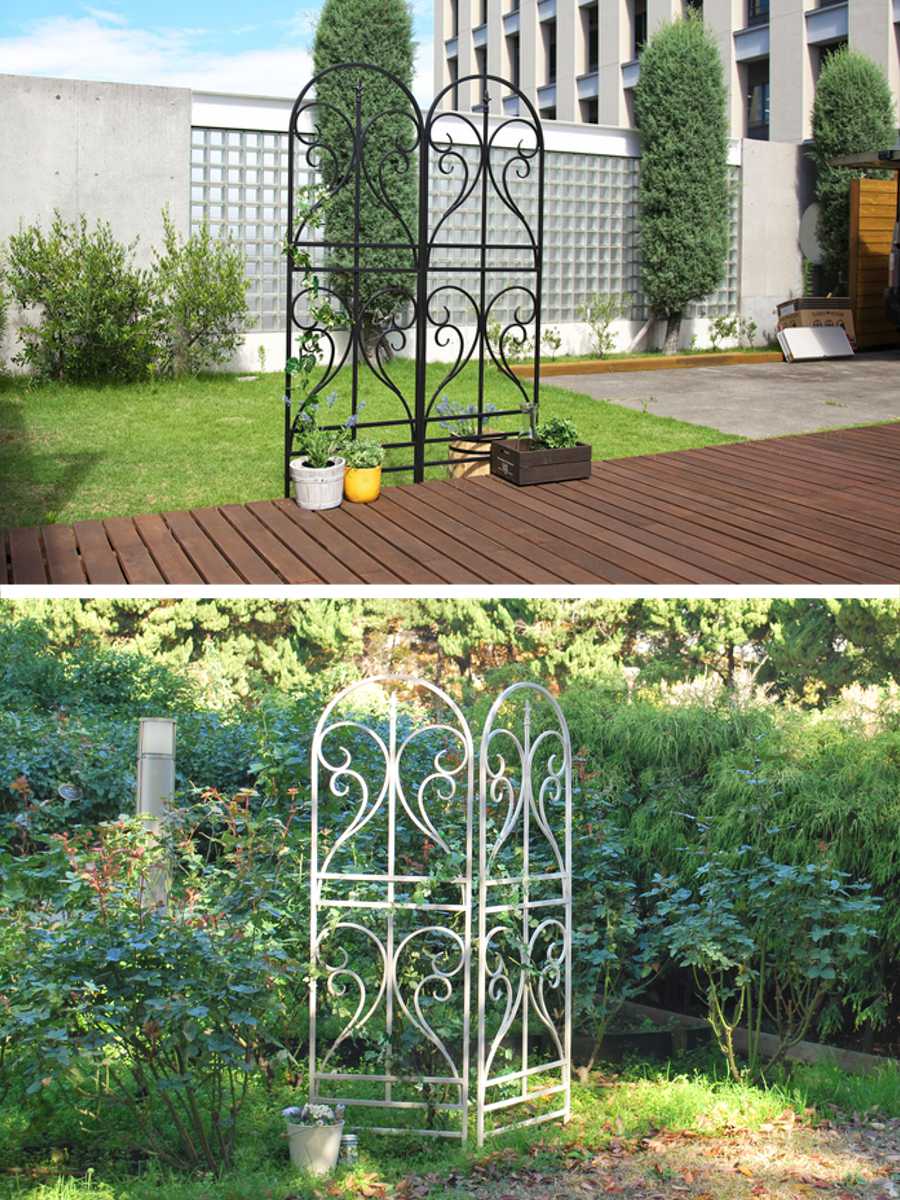 フェンス アイアントレリス フィニアル 高さ183cm 4枚組 （ アイアン