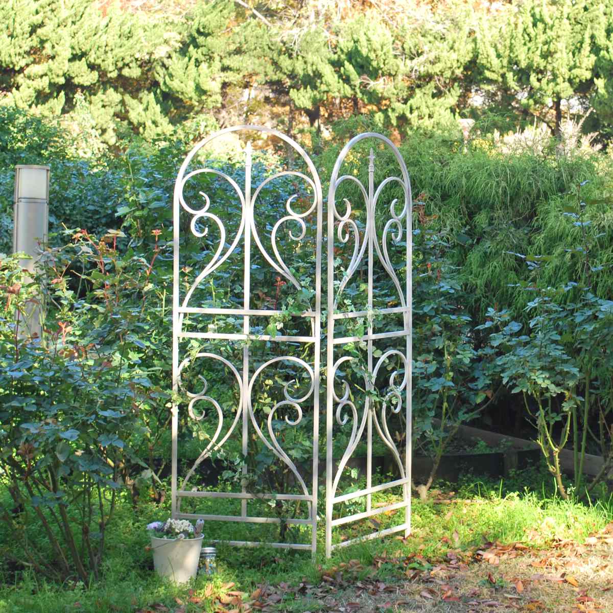 フェンス アイアントレリス フィニアル 高さ183cm 2枚組 （ アイアン