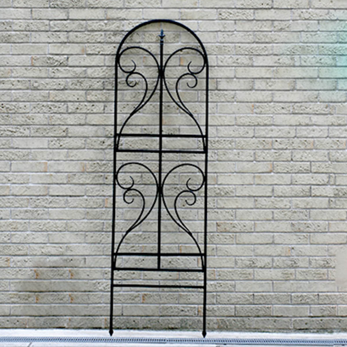 フェンス アイアントレリス フィニアル 高さ183cm 2枚組 （ アイアン