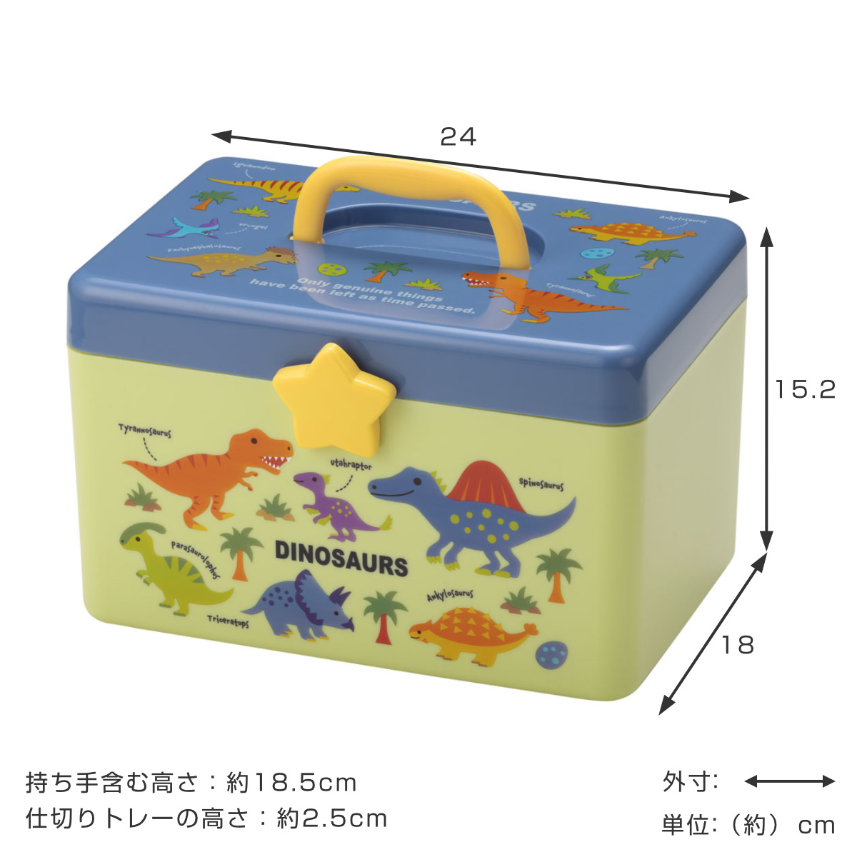 スケーター 収納ボックス 持ち手付きボックス 小物入れ （ 幅24×奥行18