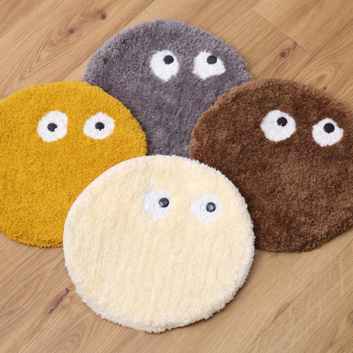 TECHNO PRIME チェアパッド フライングモンスター 直径35cm （ マット