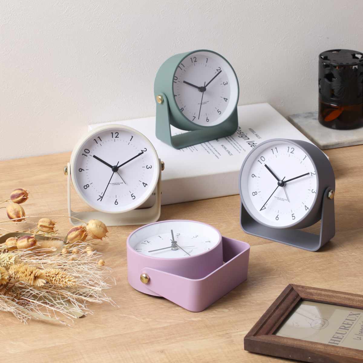 パラデック 目覚まし時計 リパド アラームクロック 電池式 （ 置き時計