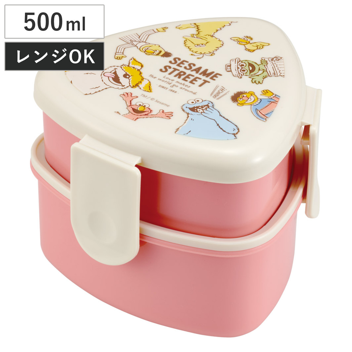 スケーター 弁当箱 2段 500ml 抗菌三角おにぎりランチボックス セサミ