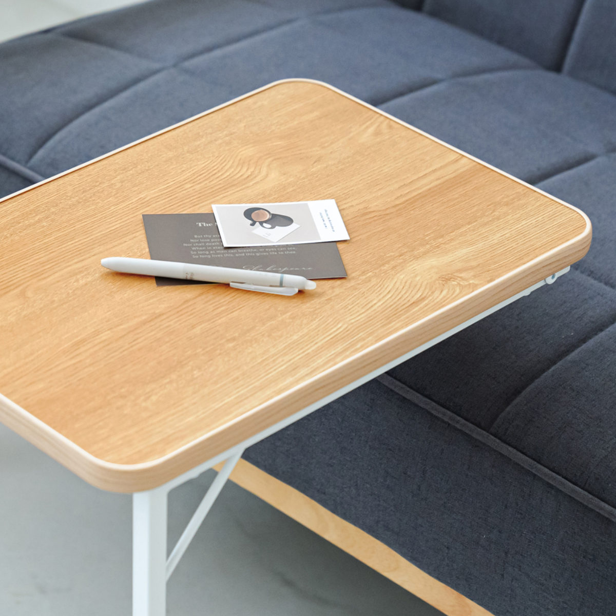 永井興産 サイドテーブル 角型 高さ53cm スクエアサイドテーブル ラテ