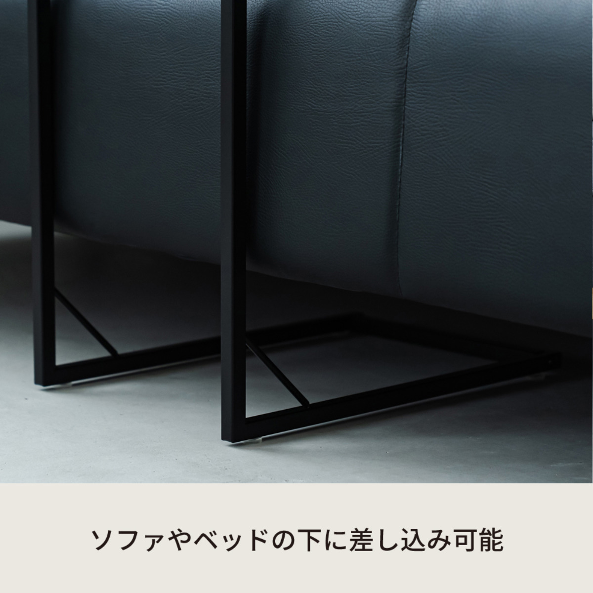 永井興産 サイドテーブル 角型 高さ53cm スクエアサイドテーブル ラテ