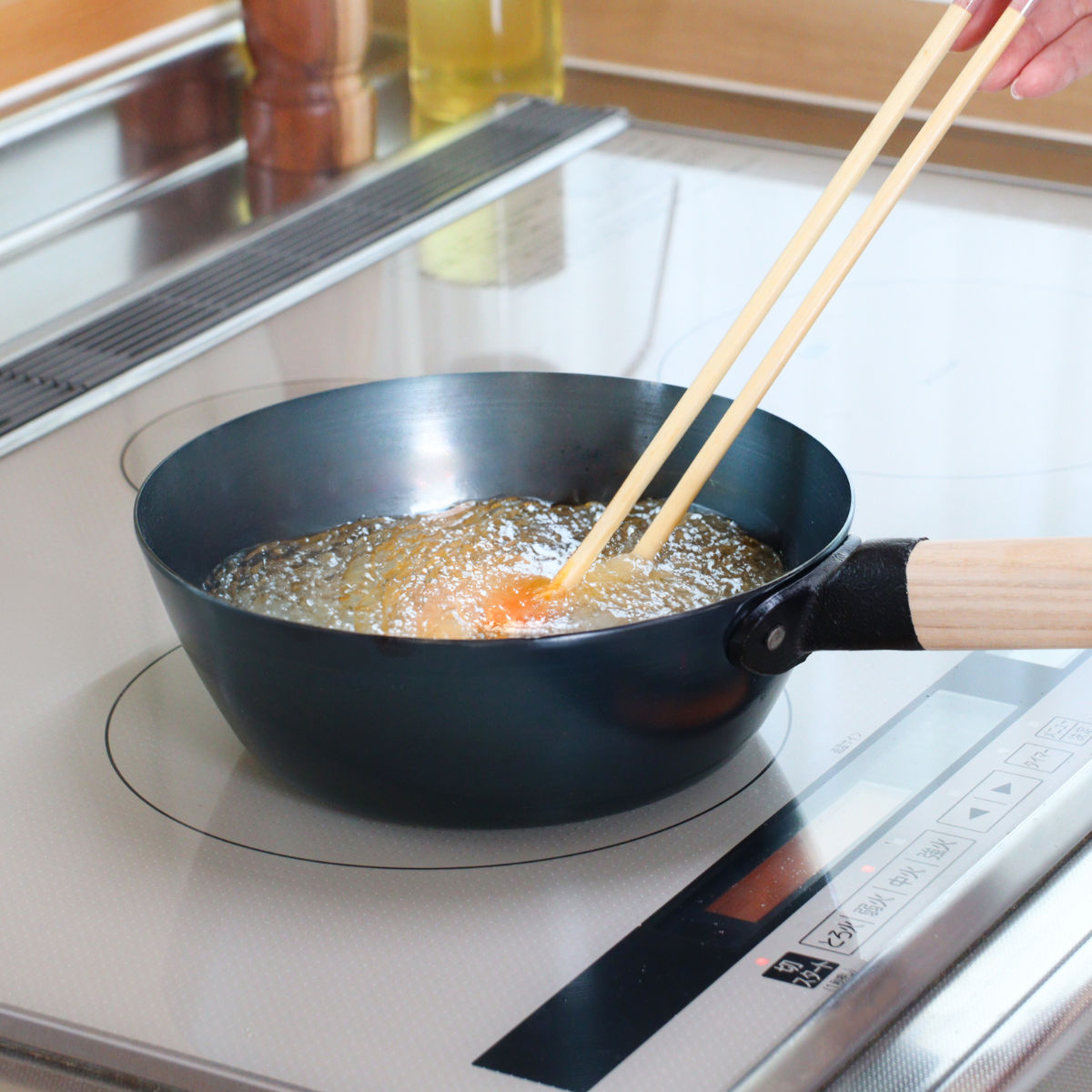 Like-it（ライクイット） 鉄フライパン 20cm 深型 IH対応 着脱ハンドル