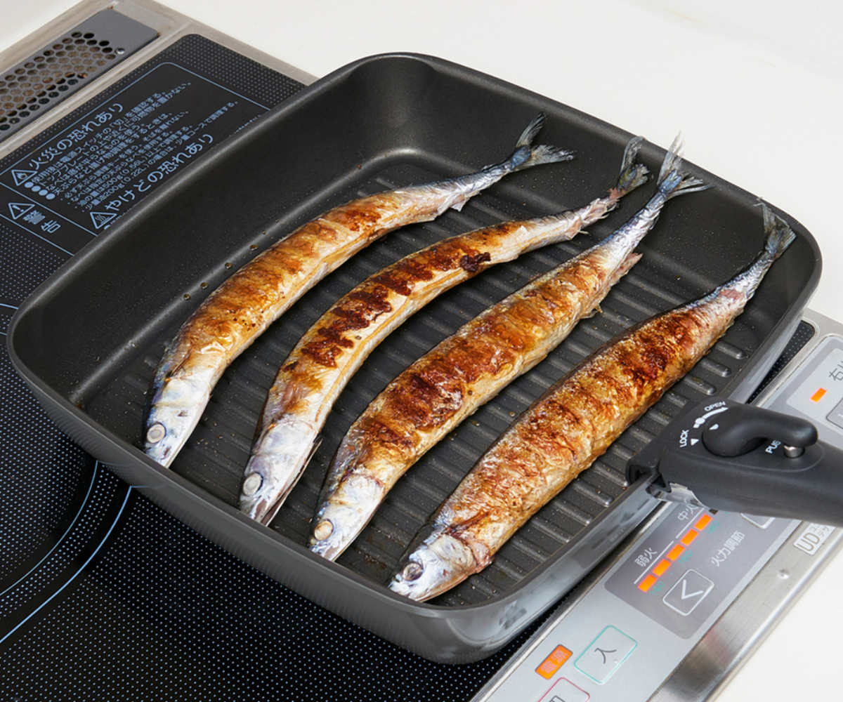 アイメディア 四角いフライパン 26cm IH対応 着脱ハンドル式