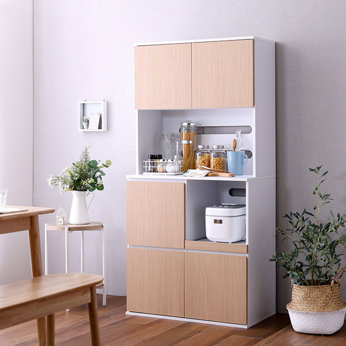 アイリスオーヤマ 幅79cm 食器棚 アイリスオーヤマ 幅79cm 食器棚