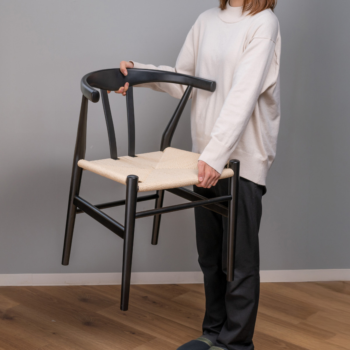 ダイニングチェア 座面高44cm リボーンチェア お掃除ロボット対応