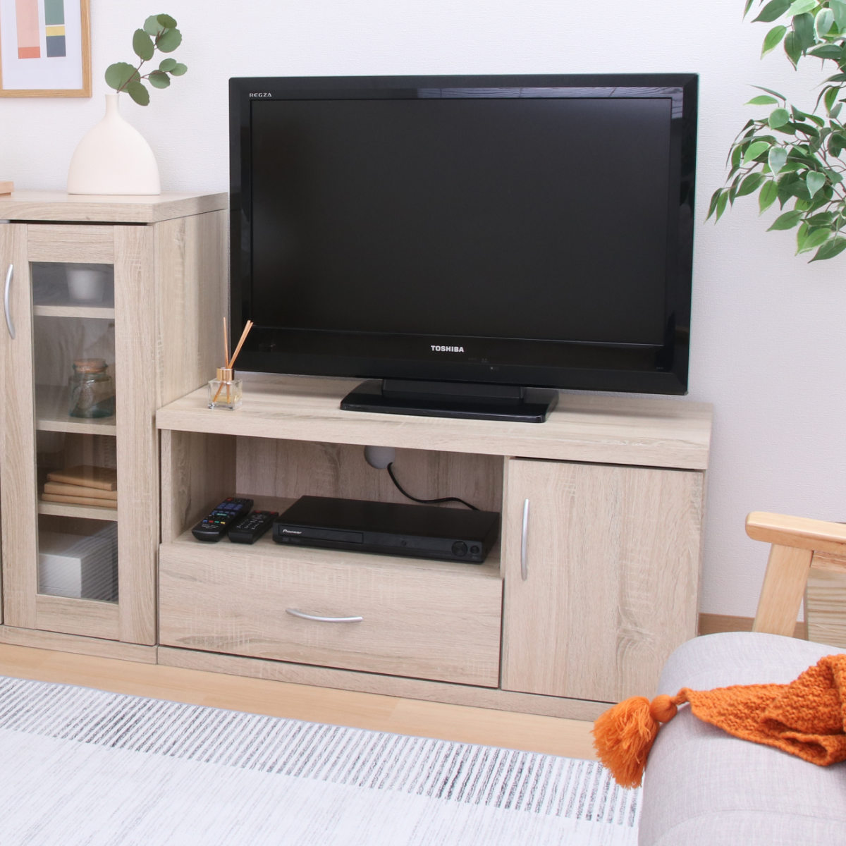 不二貿易（Fuji Boeki） テレビ台 幅89cm コンパクト シンプル ラルゴ