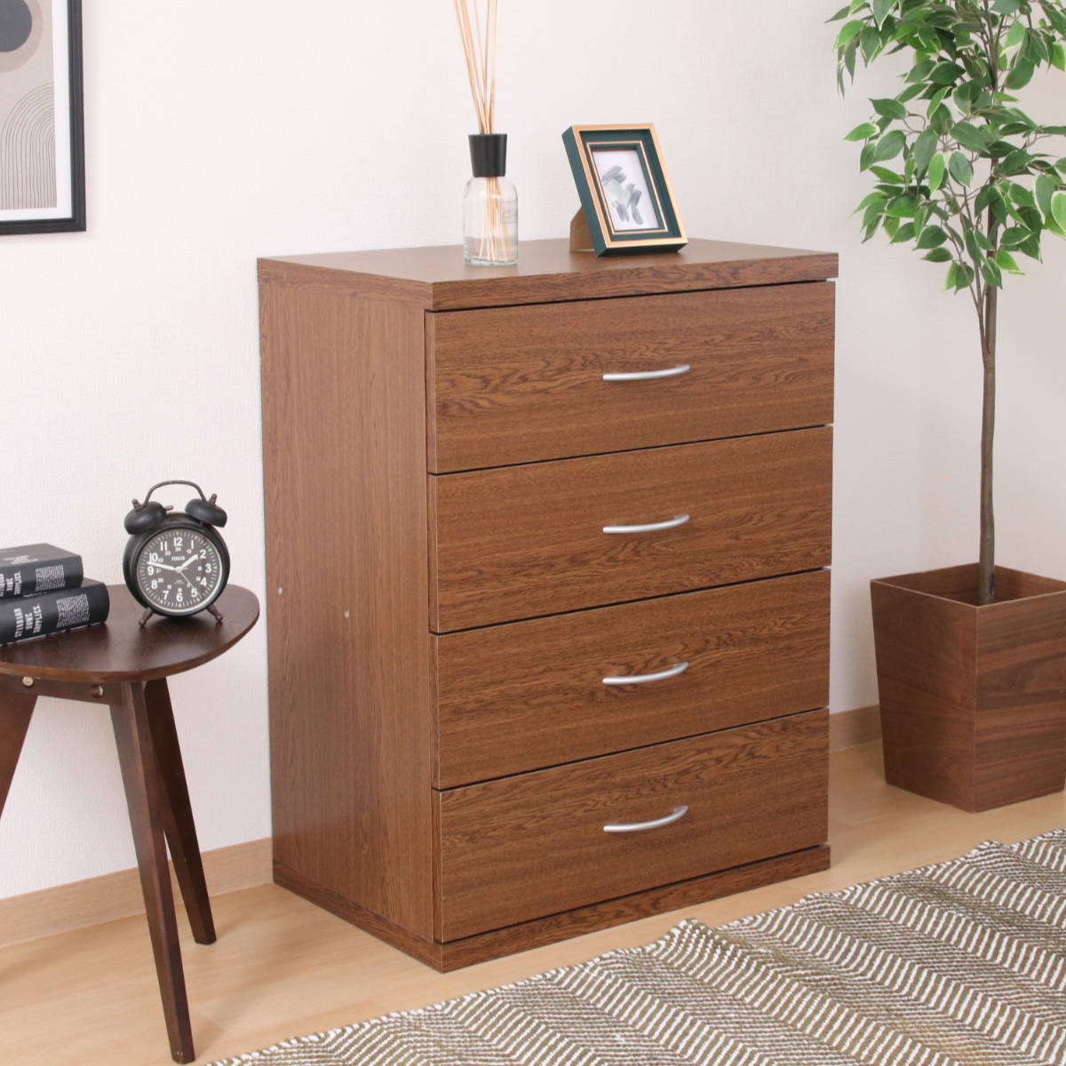 不二貿易（Fuji Boeki） チェスト 幅60cm 4段 ラルゴ （ タンス 収納