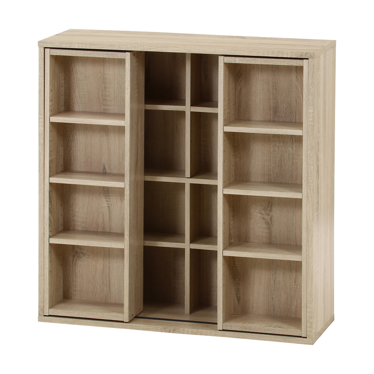 不二貿易（Fuji Boeki） スライドラック 幅89cm 大容量 可動棚 （ 本棚