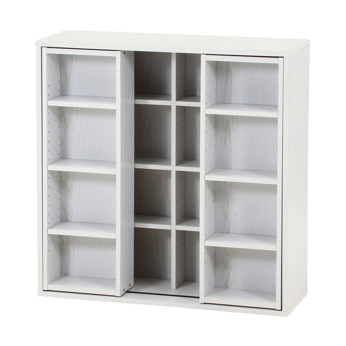 スライドラック ホワイト [8322] 不二貿易（Fuji Boeki） スライドラック 幅89cm 大容量 可動棚 （ 本棚