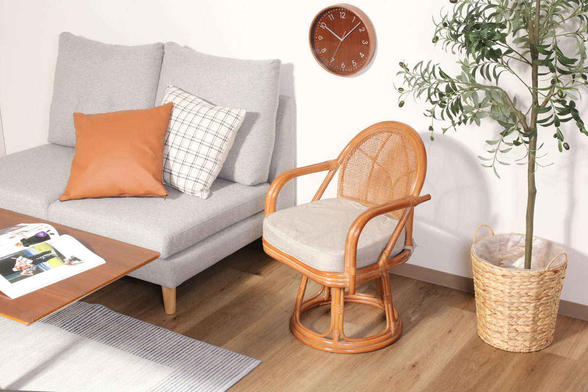 ラタンチェア ikea（椅子、スツール、座椅子） | 家具、インテリア の