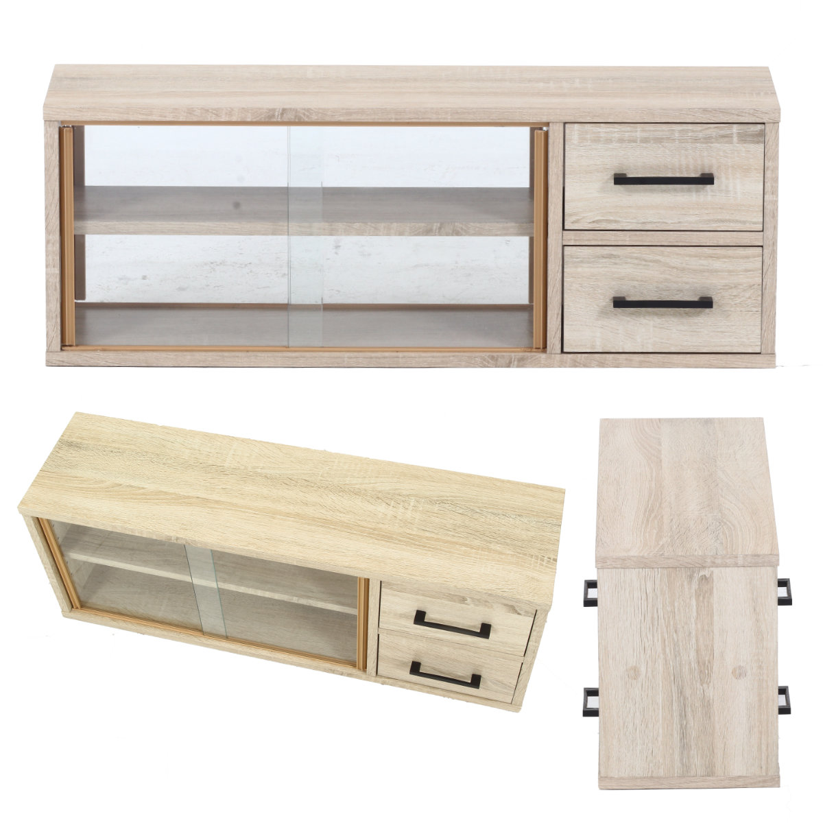 不二貿易（Fuji Boeki） カウンター上 収納ラック 幅80cm オープン