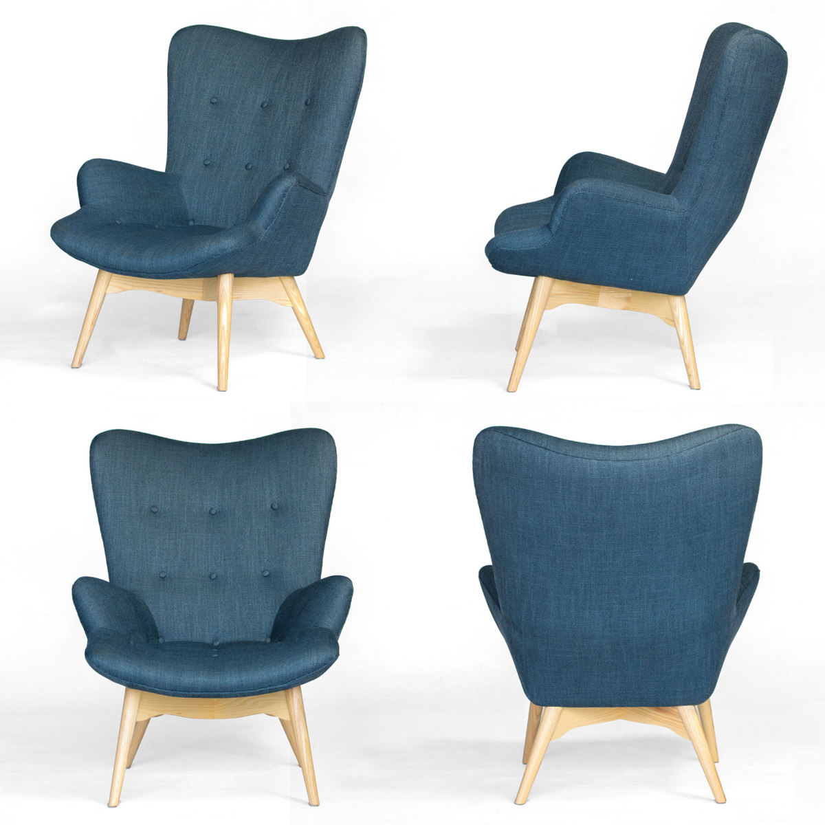 リビングチェア 座面高38cm コンターチェア （ リプロダクト