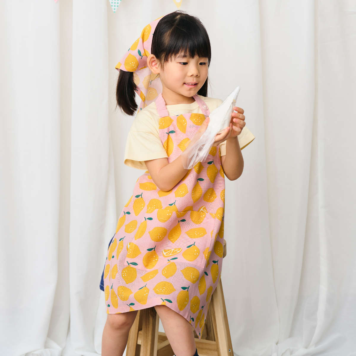 エプロン サンレモン キッズエプロン 3点セット （ 子供用エプロン
