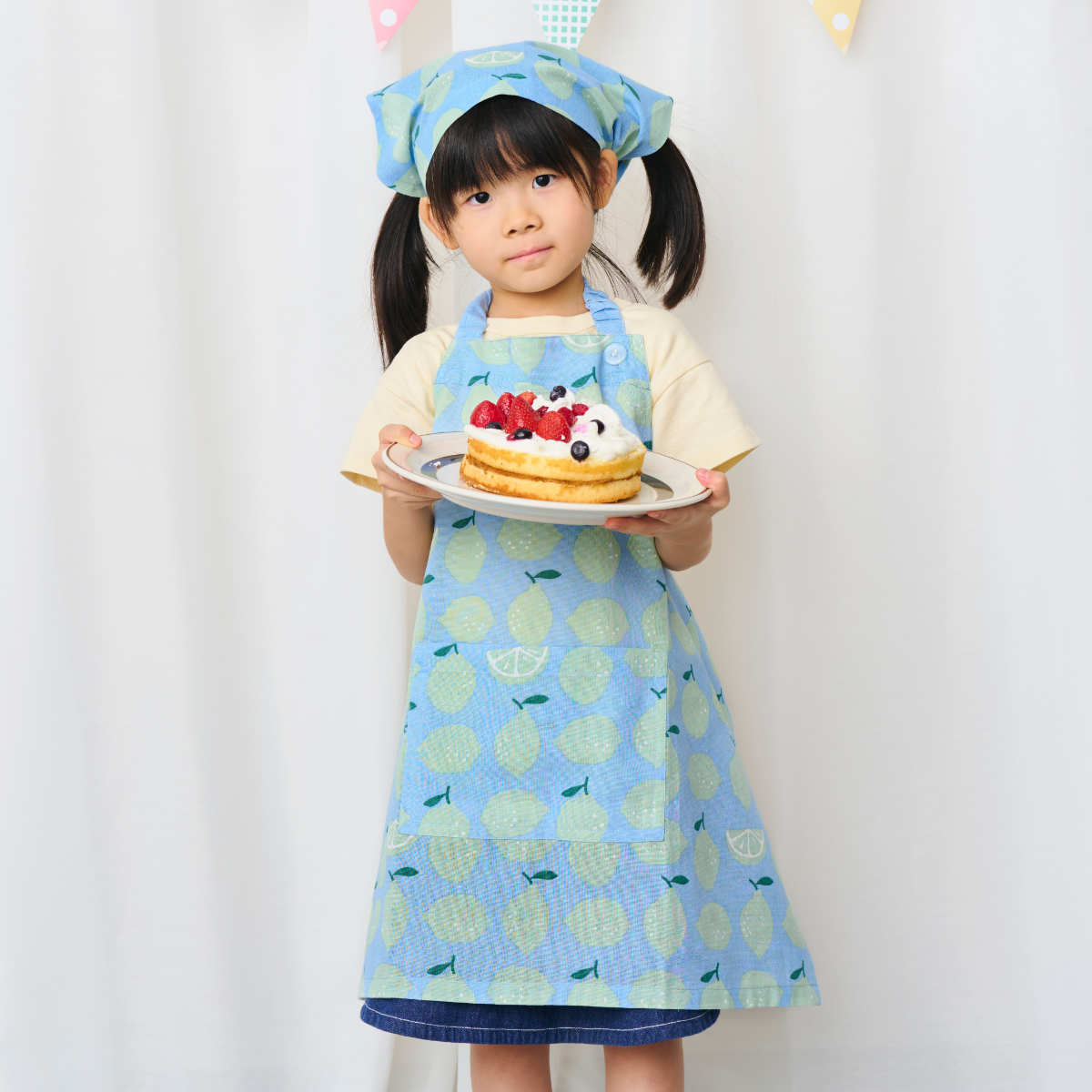 エプロン サンレモン キッズエプロン 3点セット （ 子供用エプロン
