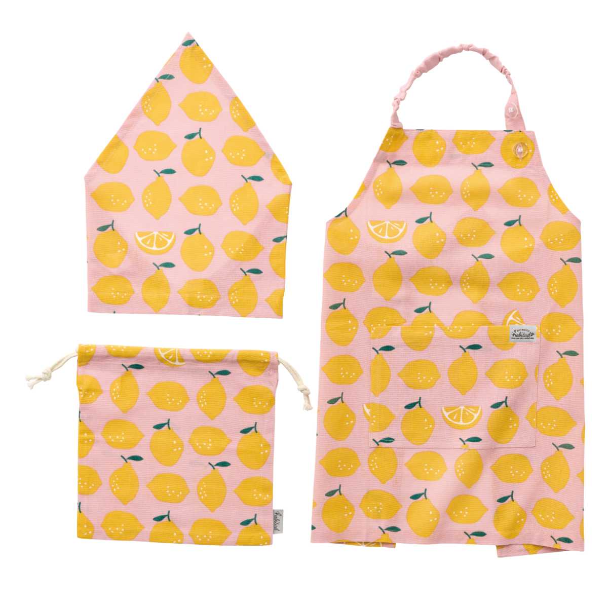 エプロン サンレモン キッズエプロン 3点セット （ 子供用エプロン