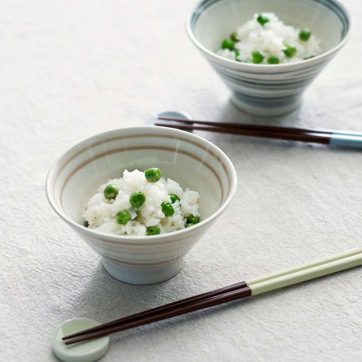 aito製作所 茶碗 箸 箸置き ペアセット スピラル 磁器 木製 （ 食洗機