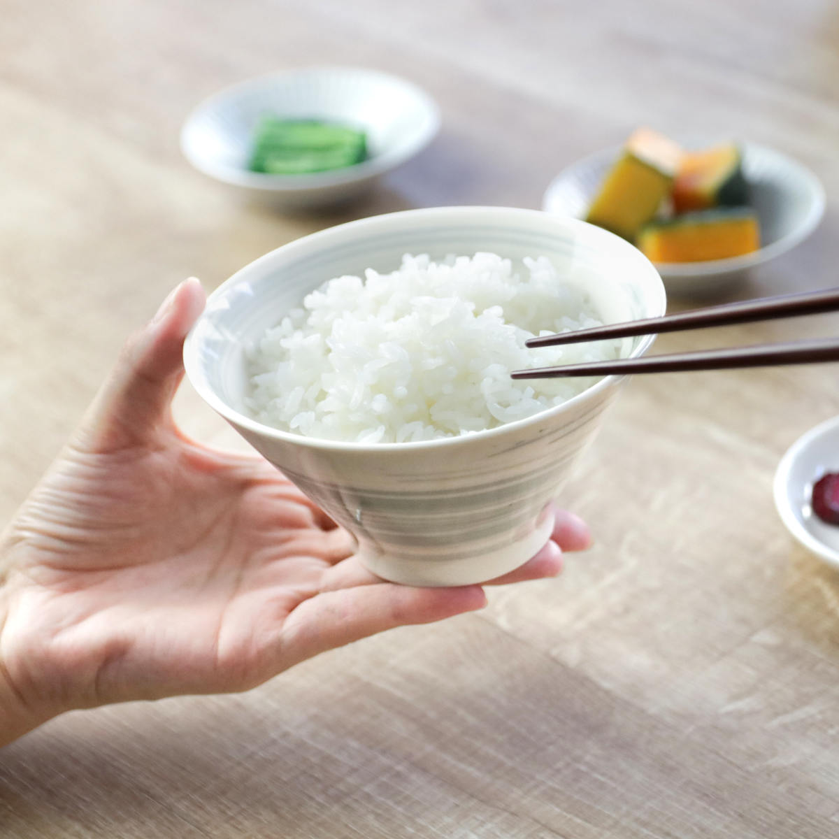 aito製作所 茶碗 箸 箸置き ペアセット スピラル 磁器 木製 （ 食洗機