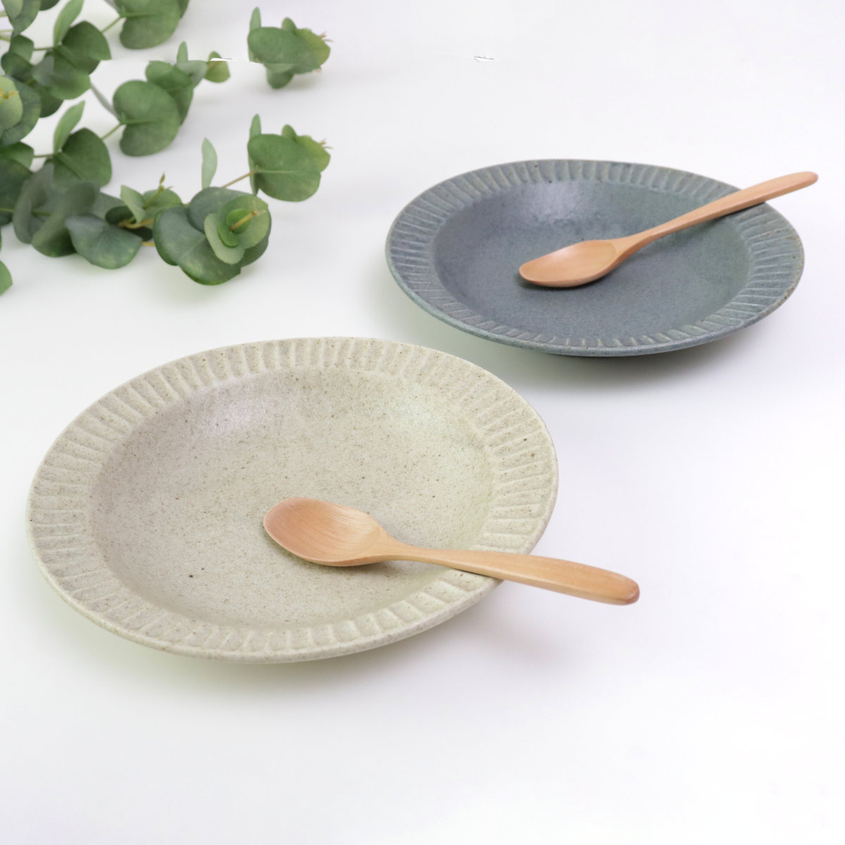 aito製作所 プレート スプーン ペアセット グラッテ 磁器 木製 （ 食洗
