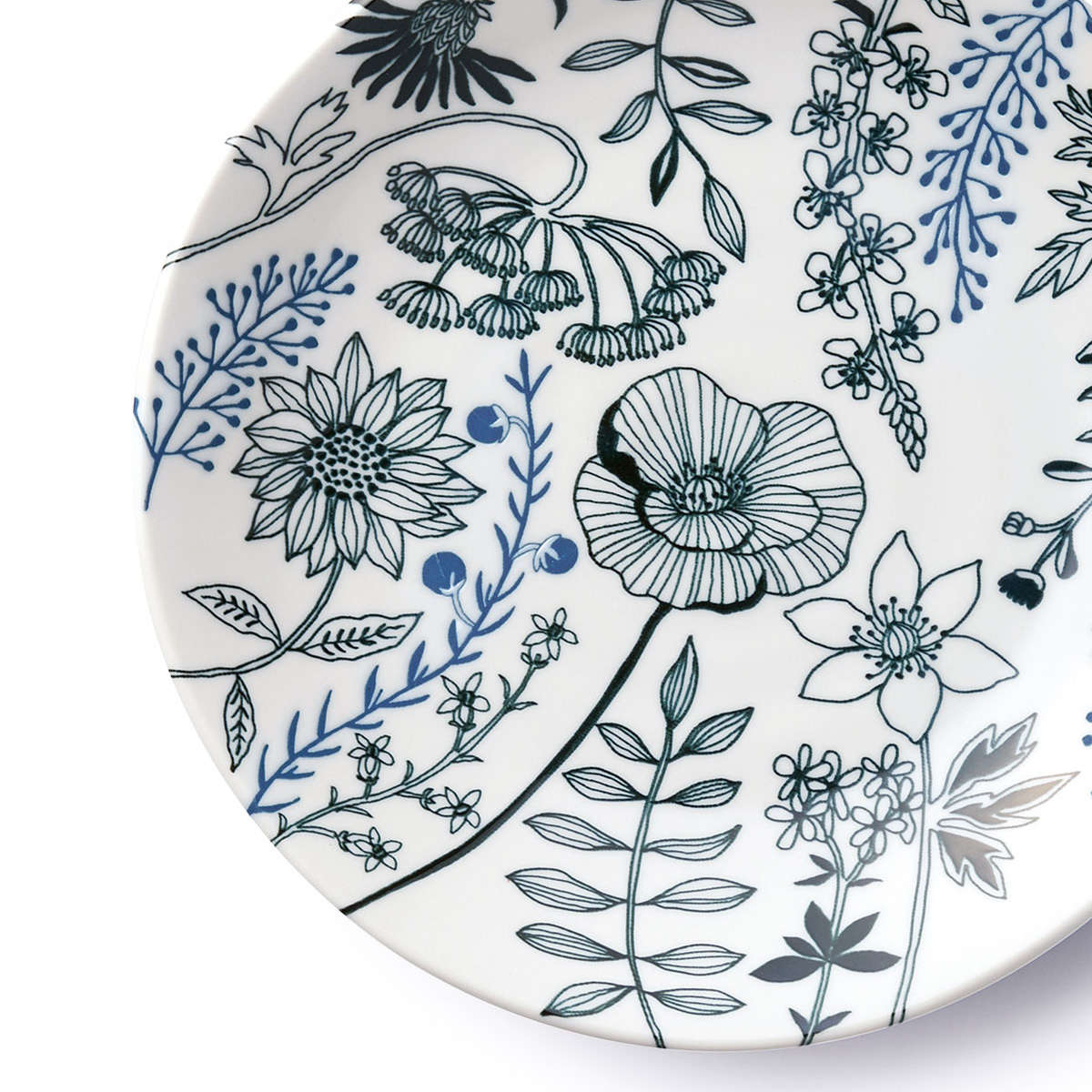 aito製作所 食器セット 4点セット フラワーパターン 磁器 美濃焼 （ 食