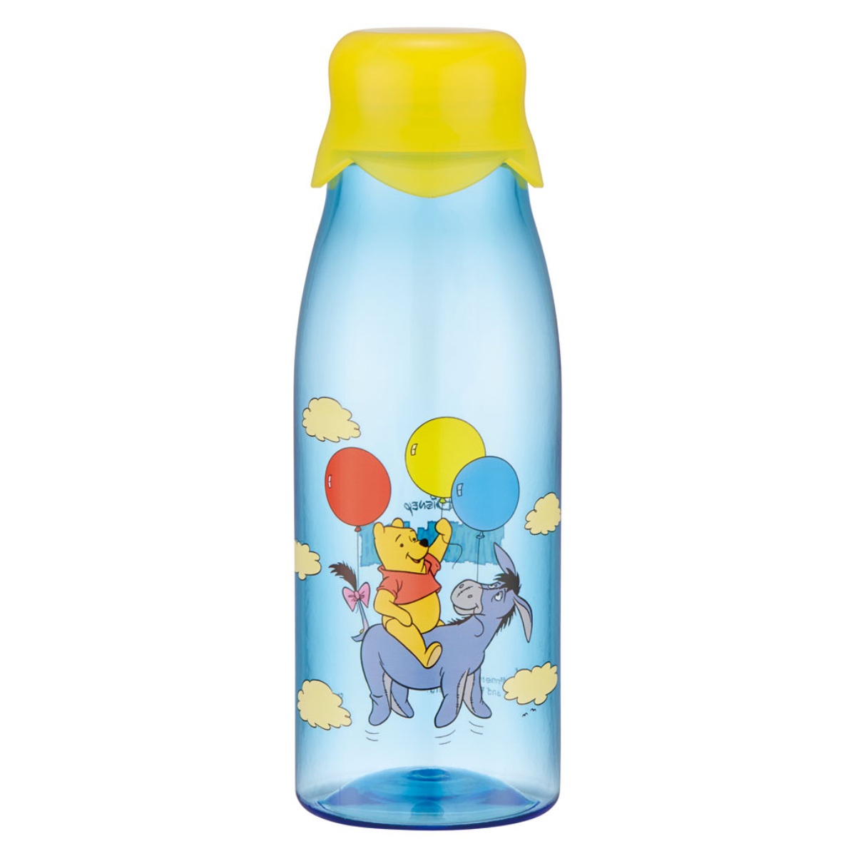 プーさん　ダイカットウォーターボトル　レトロ スケーター 水筒 500ml 牛乳ビン風ボトル レトロプー （ プーさん 直