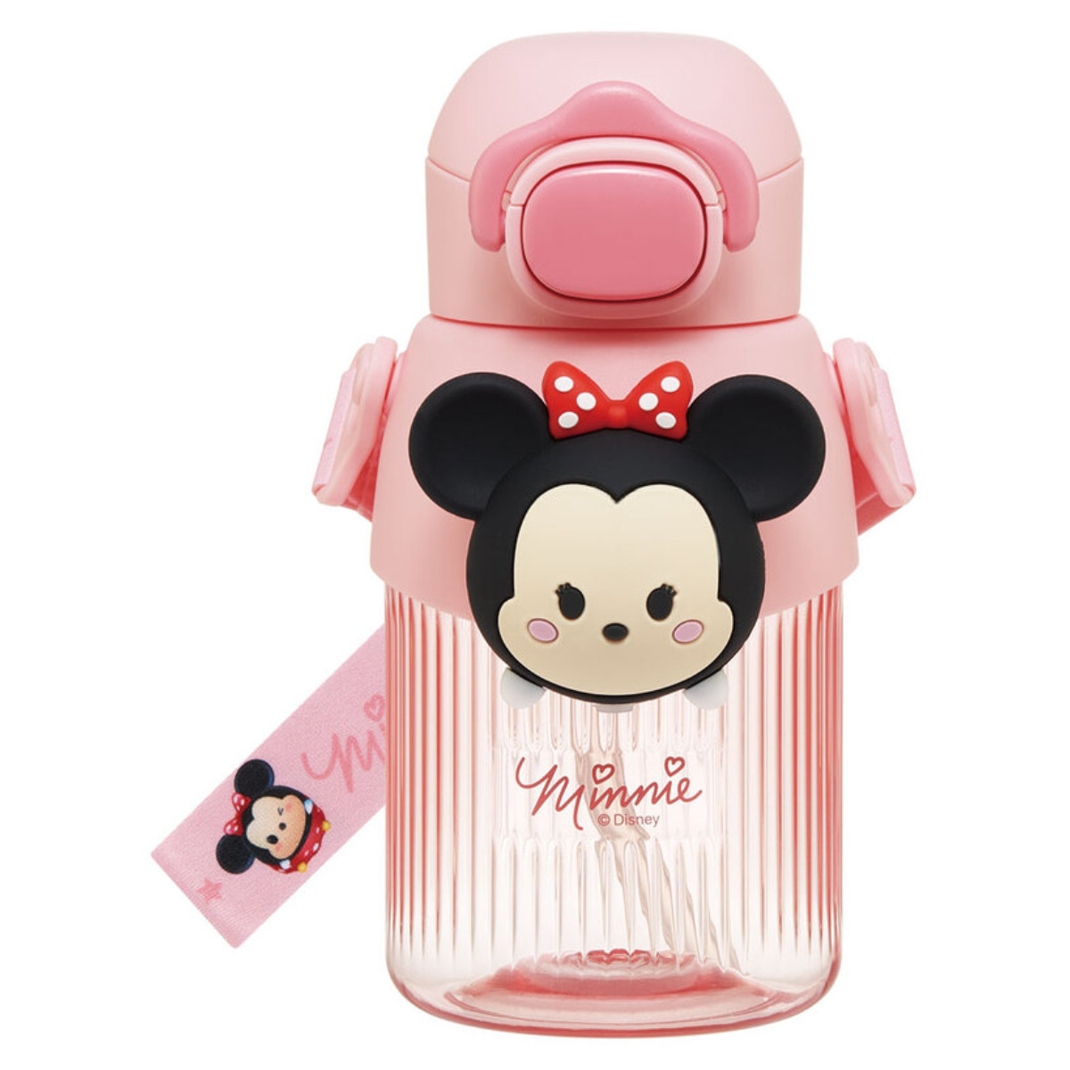 スケーター 水筒 590ml マスコットストローボトル ツムツムミニー