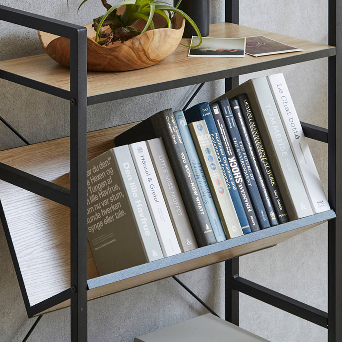 ブックシェルフ 幅60cm 3段 木製 アイアン （ 本棚 棚 ラック 収納